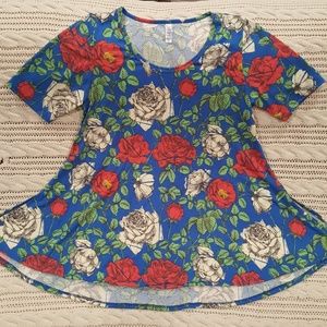 Lularoe Perfect T Vibrant Roses